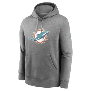 Miami Dolphins Nike 2024 Club Hoodie Medium Dark Grey Heather