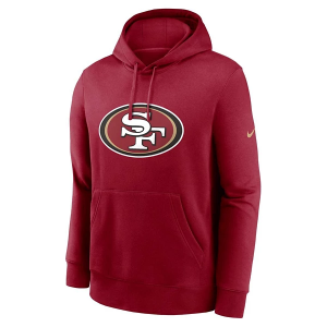 San Francisco 49ers Nike 2024 Club Hoodie XLarge Red
