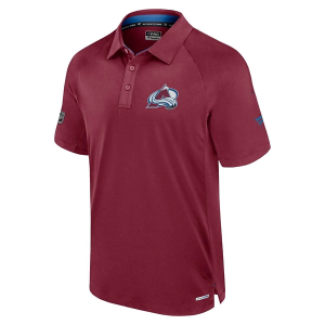 Colorado Avalanche Fanatics 2024 Authentic Pro Rink Polo Small Garnet
