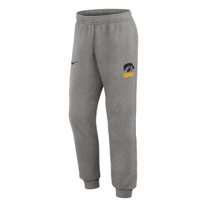Iowa Hawkeyes Nike Club Joggers 2XLarge Heather Grey