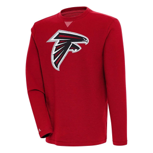 Atlanta Falcons Antigua Big Logo Flier Bunker Crewneck Large Dark Red