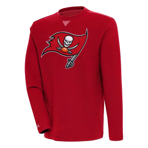 Tampa Bay Buccaneers Antigua Big Logo Flier Bunker Crewneck 2XLarge Dark Red