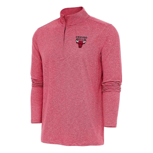 Chicago Bulls Hunk Pullover Antigua Long Sleeve 1/4 Zip 3XLarge Dark Red Heather