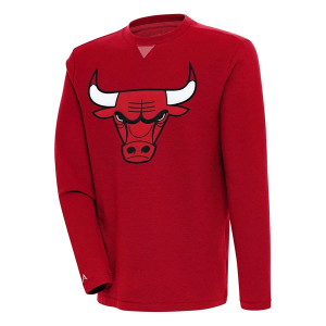 Chicago Bulls Antigua Big Logo Flier Bunker Crewneck 2XLarge Dark Red