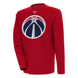 Washington Wizards Antigua Big Logo Flier Bunker Crewneck Large Dark Red