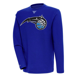 Orlando Magic Antigua Big Logo Flier Bunker Crewneck Small Dark Royal