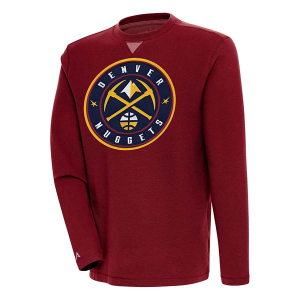 Denver Nuggets Antigua Big Logo Flier Bunker Crewneck XLarge Cardinal Red