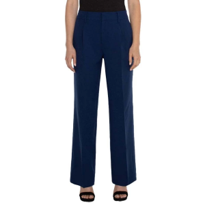 Women's Liverpool Los Angeles Hi-Rise Pleated Trouser Dress Pants 14 Galaxy