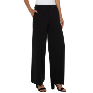 Women's Liverpool Los Angeles Kelsey Wide Leg Trouser Dress Pants 20 Black