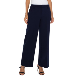 Women's Liverpool Los Angeles Kelsey Wide Leg Trouser Dress Pants 16 Cadet Blue