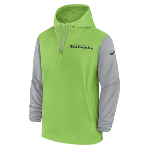 Seattle Seahawks Nike 2024 Lightweight Pregame Mid Athletic Jacket Medium Green