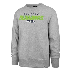 Seattle Seahawks 47 Brand Traction Crewneck 2XLarge Grey Heather