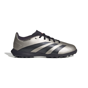 Kids' adidas Predator League Turf Soccer Shoes Big 6 Regular Silver/Black
