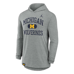 Michigan Wolverines Nike Blitz T-Shirt Medium Dark Heather Grey