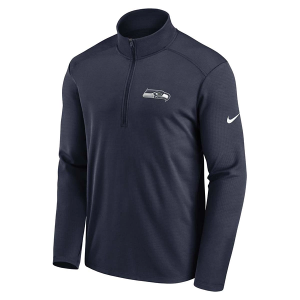Seattle Seahawks Nike Pacer Long Sleeve 1/2 Zip XLarge Navy