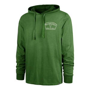 Milwaukee Bucks 47 Brand Overhand Hoodie Medium Eden