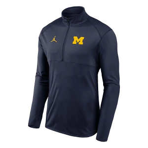 Michigan Wolverines Nike Element 1/4 Zip Small Navy
