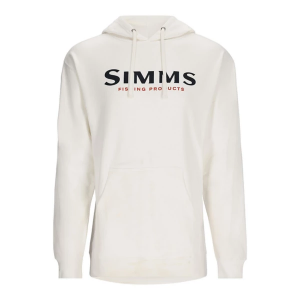 Men's Simms Logo Fishing Hoodie 2XLarge White