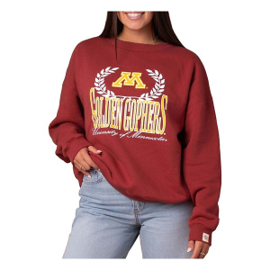 Minnesota Golden Gophers Fan Girl Women's Crew Large Maroon