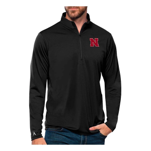 Nebraska Cornhuskers Antigua Tribute 1/4 Zip XLarge Black