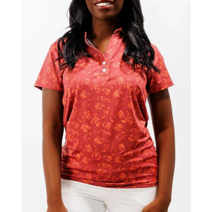 Women's Waggle Golf New Leaf Polo 2XLarge Maroon
