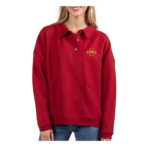 Iowa State Cyclones Chicka-D Women's Henley 1/4 Zip Small Crimson