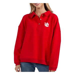 Utah Utes Chicka-D Women's Henley XLarge Red