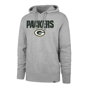 Green Bay Packers 47 Brand Pregame Hoodie Large Grey Heather