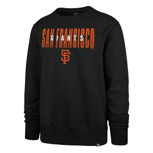 San Francisco Giants 47 Brand Headline Overlay Crew Large Black