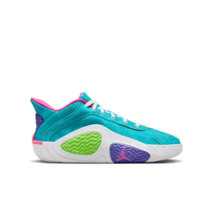 Kids' Jordan Tatum 2 Basketball Shoes Big 7 Regular Hyper Jade/Green Strike/White/Hyper Pink