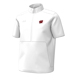 Under Armour Wisconsin Badgers Sideline Motivate Short Sleeve Jacket