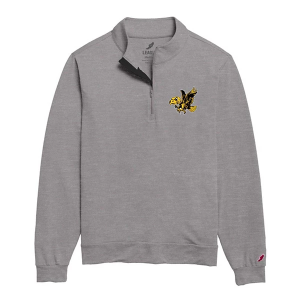 Iowa Hawkeyes Legacy All Day 1/4 Zip Small Grey Heather
