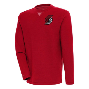 Portland Trail Blazers Antigua Chest Logo Flier Bunker Crewneck 2XLarge Dark Red