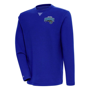 Orlando Magic Antigua Chest Logo Flier Bunker Crewneck Small Dark Royal