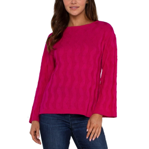 Women's Liverpool Los Angeles Pullover Sweater Rich Small Bright Star Ruby