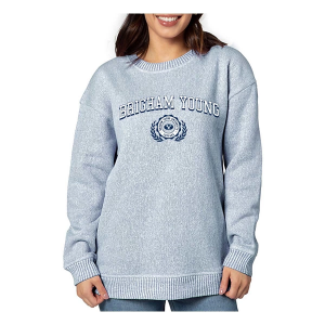 BYU Cougars Chicka-D Women's Crew XLarge Navy
