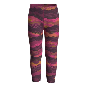 Boys' Smartwool Classic Thermal Merino Tights XLarge Purple Iris Mountain Scape