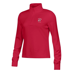 Utah Utes Under Armour Women's Belong 1/4 Zip Large Red