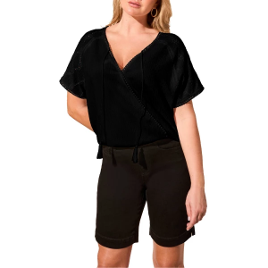 Women's Tribal Wear 2 Ways Raglan Sleeve Shirt XLarge Black