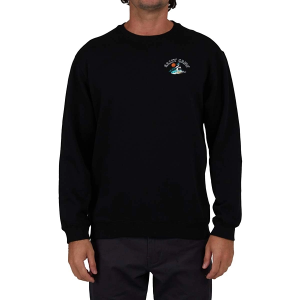 Men's Salty Crew Catch Of The Day Crewneck Sweatshirt Medium Black