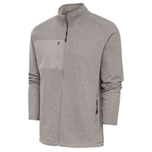 Men's Antigua Course Windbreaker XLarge Oatmeal Heather Multi