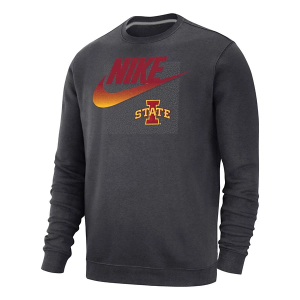 Iowa State Cyclones Nike Crew Small Anthricite