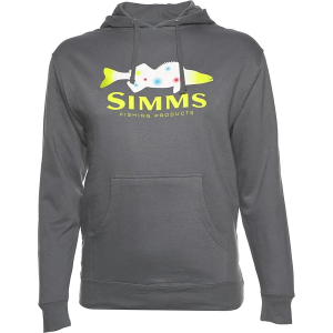 Men's Simms Walleye Wonderbird Fishing Hoodie Medium Charcoal