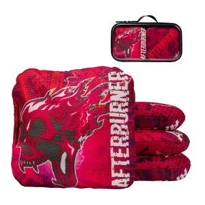 Escalade Sports ACL Comp Red Afterburner Cornhole Bags with Dual Fabric Design