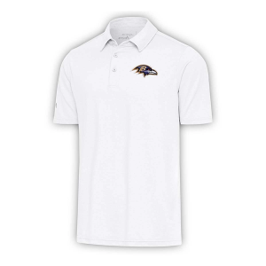 Baltimore Ravens Antigua Par Polo Small White