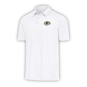 Green Bay Packers Antigua Par Polo Small White