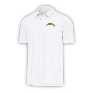 Los Angeles Chargers Antigua Par Polo Small White