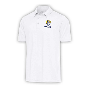 Los Angeles Rams Antigua Text Par Polo Small White