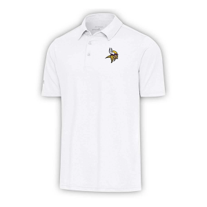 Minnesota Vikings Antigua Par Polo Small White