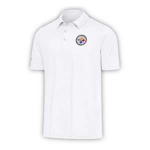Pittsburgh Steelers Antigua Par Polo Small White